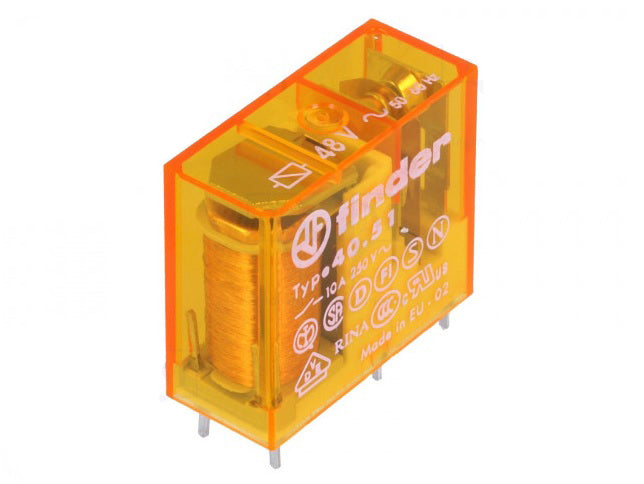 ΡΕΛΕ 48V AC 1 ΕΠΑΦΗΣ 10Α FINDER 40.51.8.048.0000