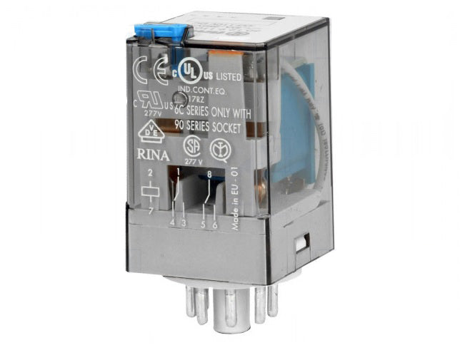 ΡΕΛΕ ΤΥΠΟΥ ΛΥΧΝΙΑΣ 8P 110V DC 2 ΕΠΑΦΩΝ 10A 60.12.9.110.0040 FINDER