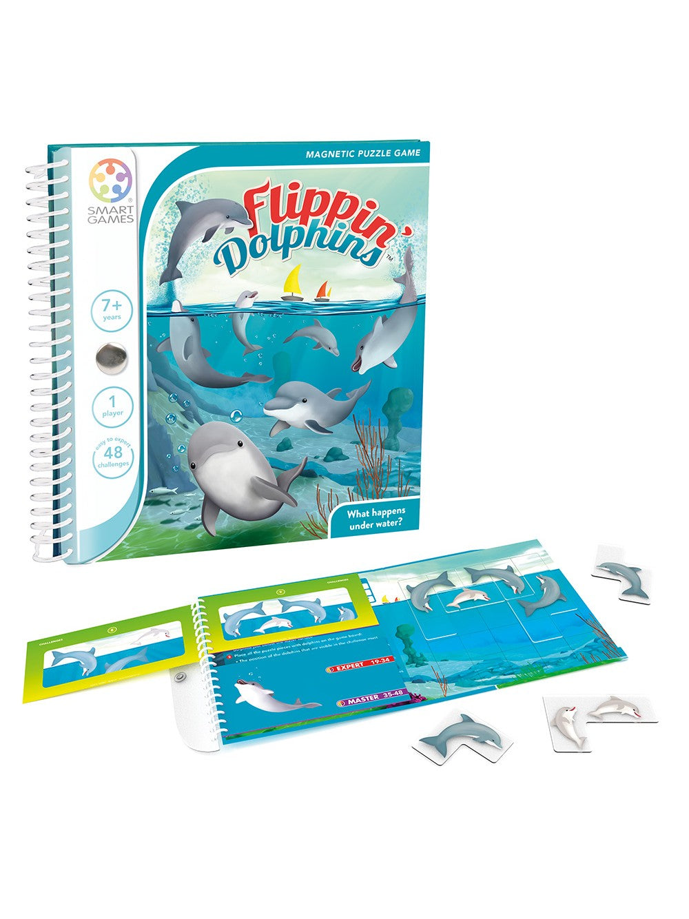 Smartgames επιτραπέζιο μαγνητικό Flippin Dolphins (48 challenges)
