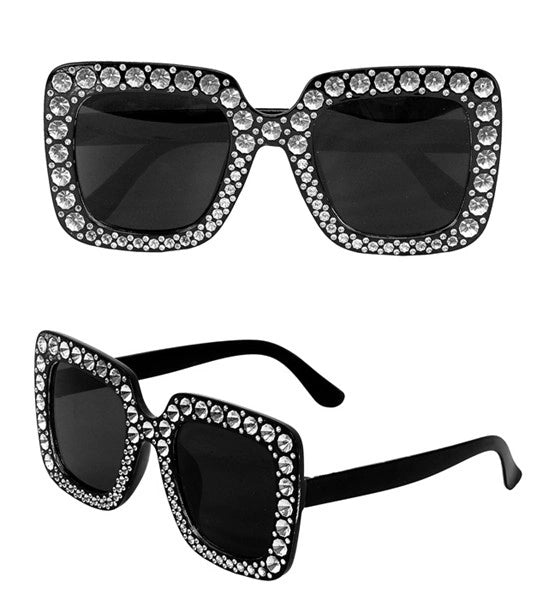 Μαύρα Γυαλιά με Strass