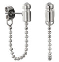 DKNY silver metal earrings with Swarovski 5520087