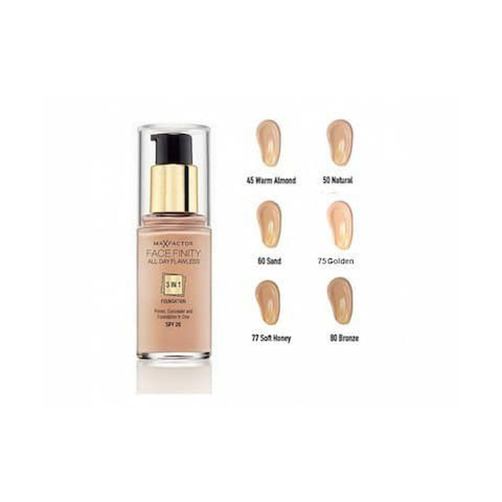 Max Factor Facefinity All Day Flawless 3 In 1 Foundation SPF20 40 Cream Ivory