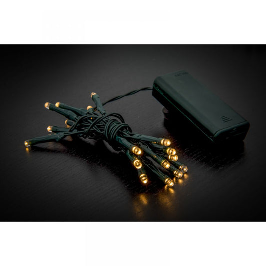 20 Led Μπαταρίας Πράσινο Λευκό Σταθερό 1μ.