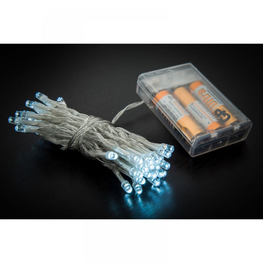 40 Led Μπαταρίας Διάφανο Πάγου Σταθερό 2μ.