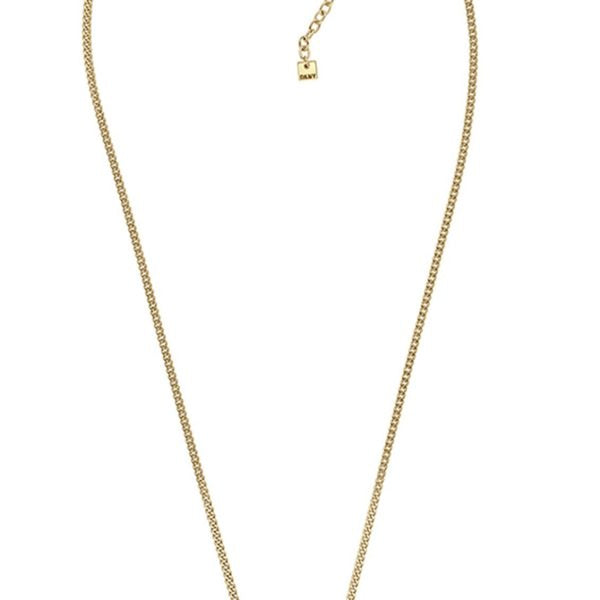 Μακρύ κολιέ DKNY Gold Plated Metal with logo 5547948
