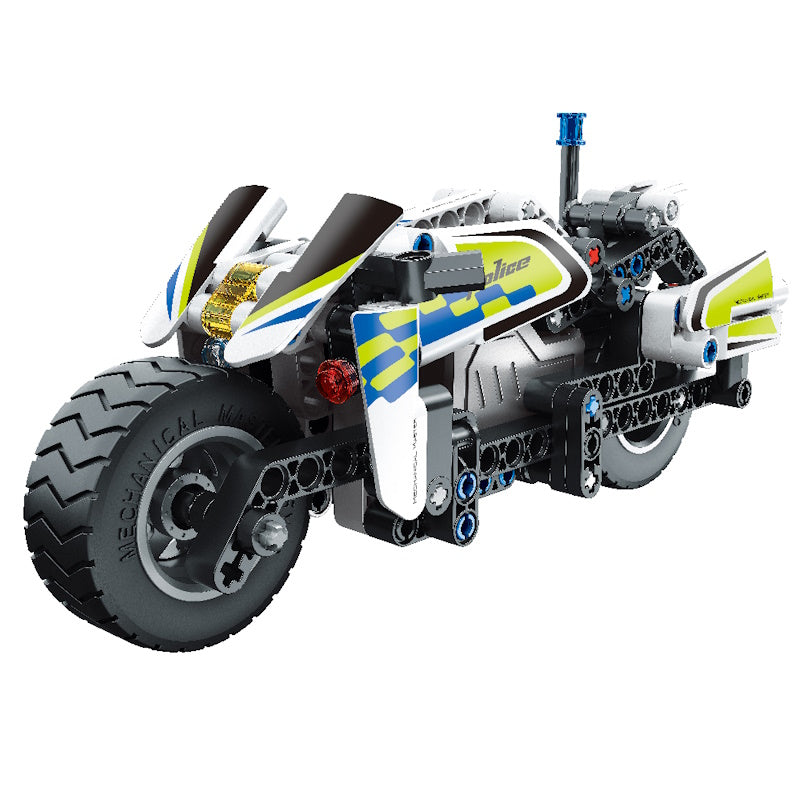 Mechanical Master Κατασκευή Pull Back Police Motorbike – 193 pcs
