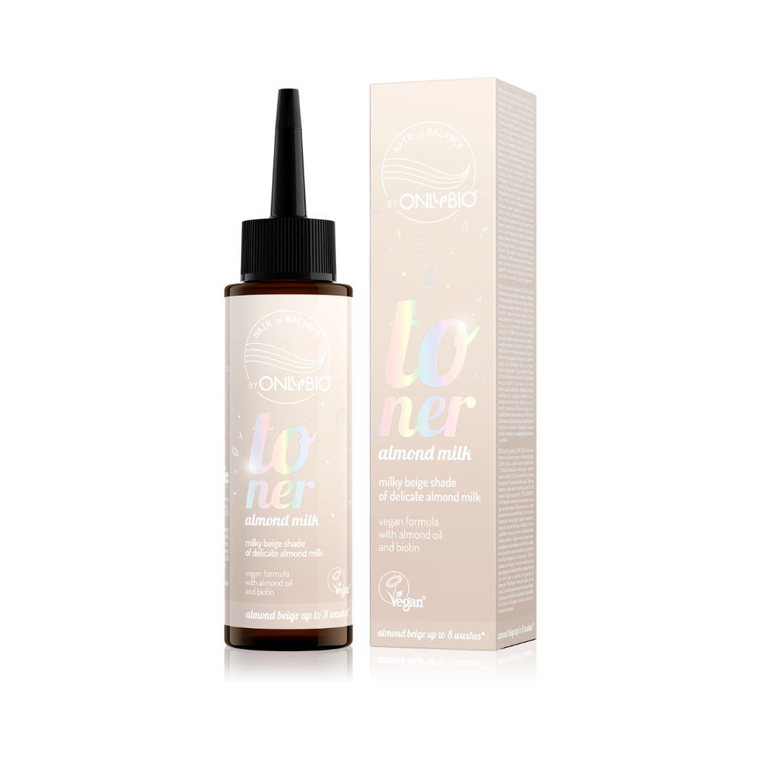 ONLYBIO Hair in Balance | Almond Milk Blonde | Hair Color Toner 100ml | Creamy Beige Tone & Colour Refresh | ONLYAL