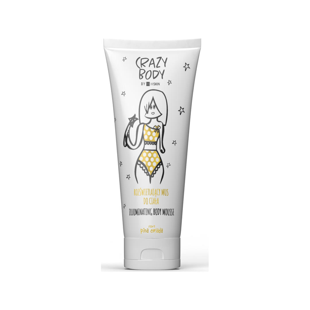 HiSkin | Crazy Body Illuminating Body Mousse 'Pina Colada' 250ml | HCBIBMPC