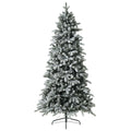 240εκ. Δέντρο Snow White με 520 Λευκά Led Λαμπάκια Ενσωματωμένα