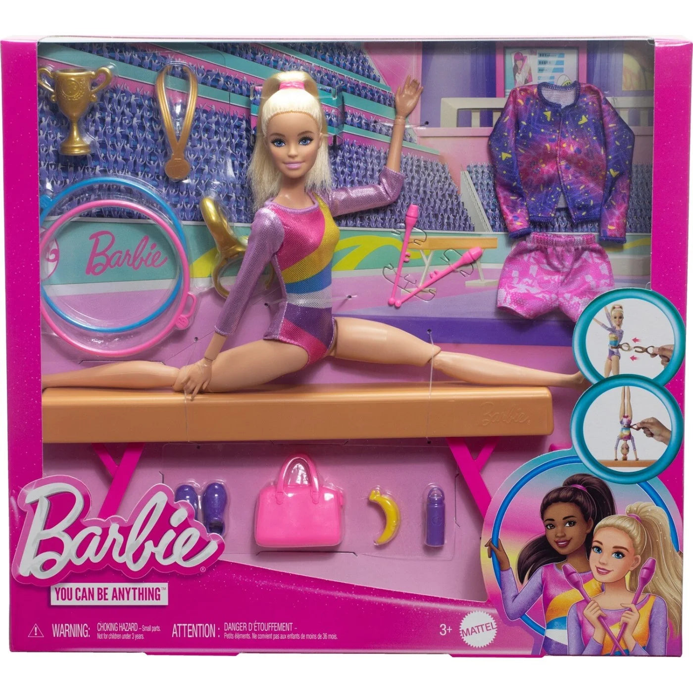 Mattel Barbie Gymnastics Αθλήτρια Ενόργανης Γυμναστικής (HRG52)