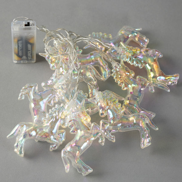 10 Led Σειρά 5mm, Μονόκεροι Ιριδίζων, Μπαταρίας 2xΑΑ, Timer, Διάφανο PVC Καλώδιο, Θερμό Λευκό Led ανα 15εκ., Προέκταση Παροχής 30εκ., IP20