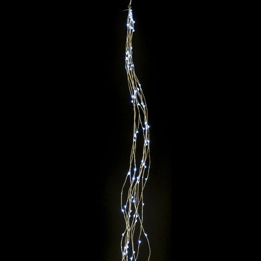 150 Microled Ασημί/Πάγου 8 Προγράμματα 1,5μ. Εσωτ./Εξωτ. Χώρου