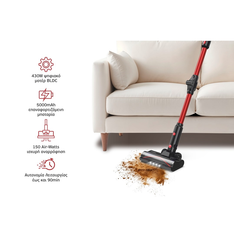ΣΚΟΥΠΑ ΕΠΑΝΑΦΟΡΤΙΖΟΜΕΝΗ STICK MORRIS SVC6114HH