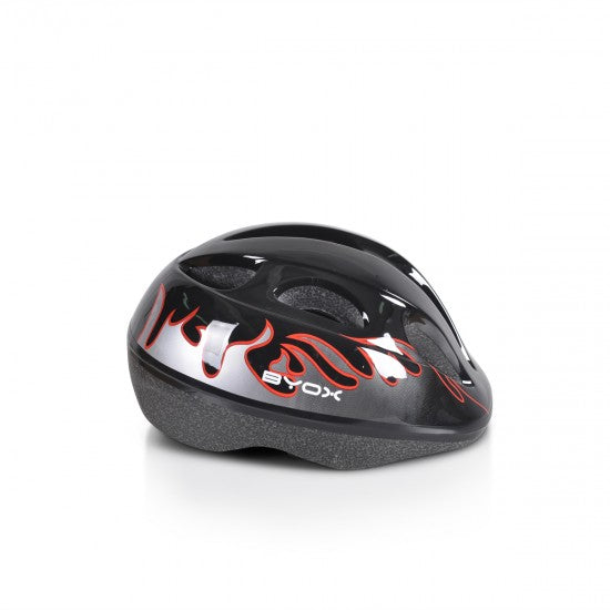 Byox Παιδικό Κράνος Ποδηλάτου (48-54cm) Y03 Black Fire 3800146227470