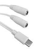 USB TYPE-C ΑΡΣΕΝΙΚΟ - 2x3.5mm STEREO ΘΗΛΥΚΟ ΚΑΛΩΔΙΟ