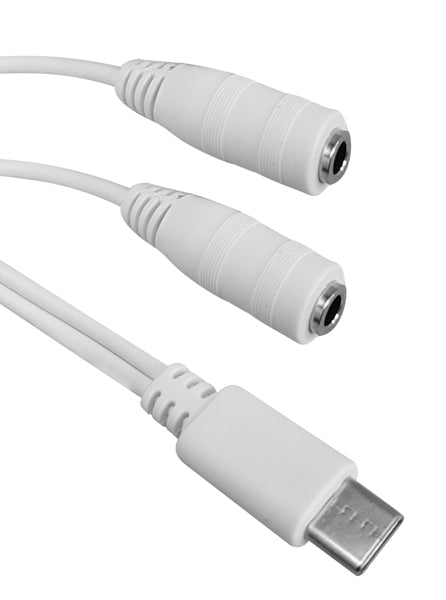 USB TYPE-C ΑΡΣΕΝΙΚΟ - 2x3.5mm STEREO ΘΗΛΥΚΟ ΚΑΛΩΔΙΟ