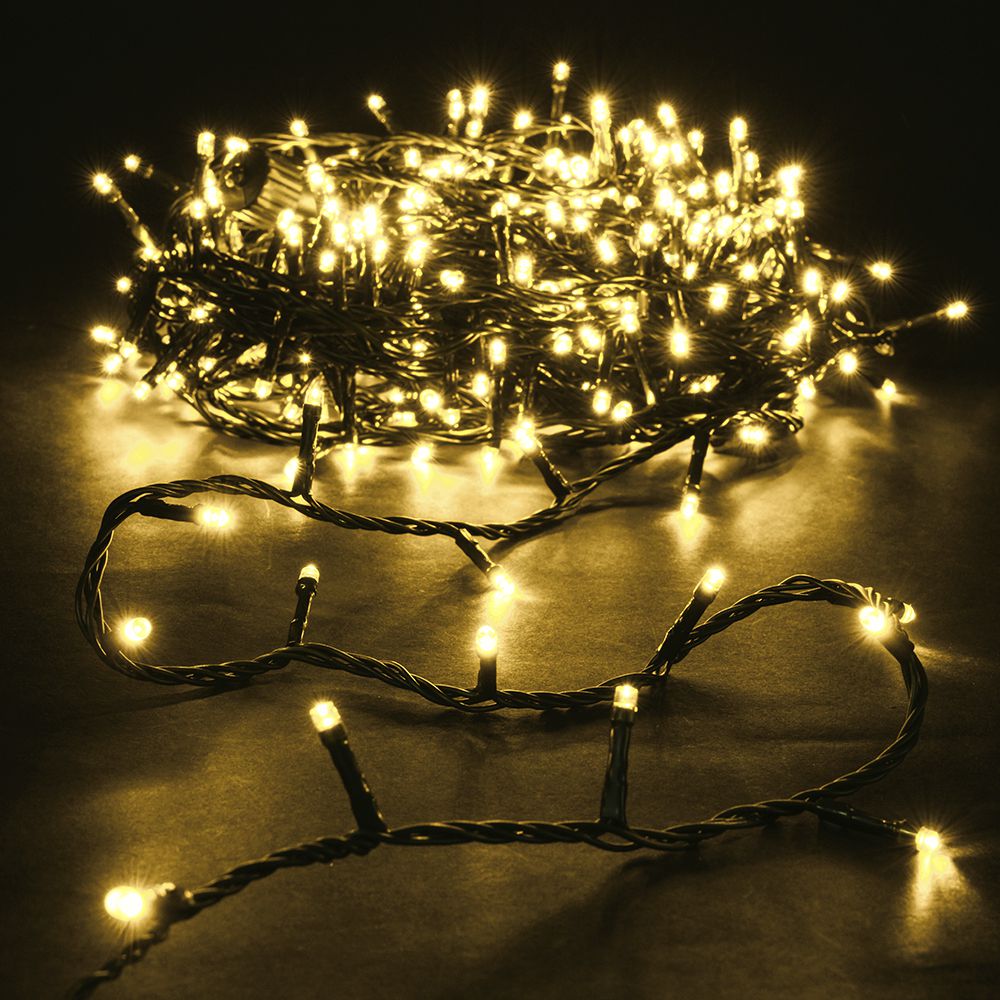 100 Led Διάφανο/Ζεστό 8 Προγράμματα 5μ. Εσωτ./Εξωτ. Χώρου