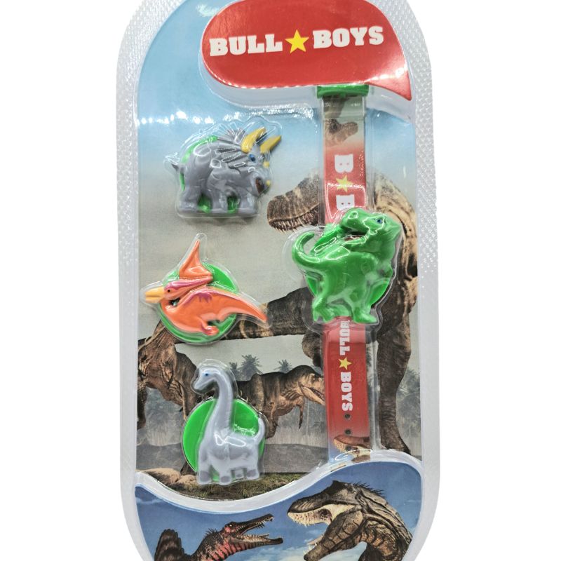 BUL BOYS DNCL4533 (RSO1) SPINOSAUROS Πέδιλο για Αγόρι με φωτάκια Κόκκινο