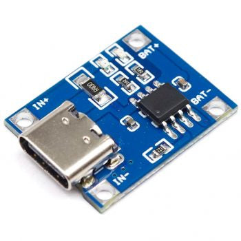 MODULE ΦΟΡΤΙΣΗΣ ΜΠΑΤΑΡΙΑΣ ΛΙΘΙΟΥ 1A TP4056 ΜΕ ΥΠΟΔΟΧΗ USB TYPE-C