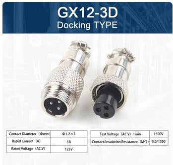 3pin ΦΙΣ ΜΙΚΡΟΦΩΝΙΚΟ ΘΗΛΥΚΟ ΓΙΑ ΚΑΛΩΔΙΟ GX12