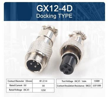 4pin ΦΙΣ ΜΙΚΡΟΦΩΝΙΚΟ ΘΗΛΥΚΟ ΓΙΑ ΚΑΛΩΔΙΟ GX12