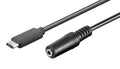 USB TYPE C ΑΡΣΕΝΙΚΟ - 3.5mm STEREO ΘΗΛΥΚΟ ΚΑΛΩΔΙΟ