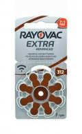 PR 312 ΜΠΑΤΑΡΙΕΣ ΑΚΟΥΣΤΙΚΩΝ ΒΑΡΗΚΟΪΑΣ 1.45V ΣΕΤ 8 ΤΕΜΑΧΙΩΝ RAYOVAC