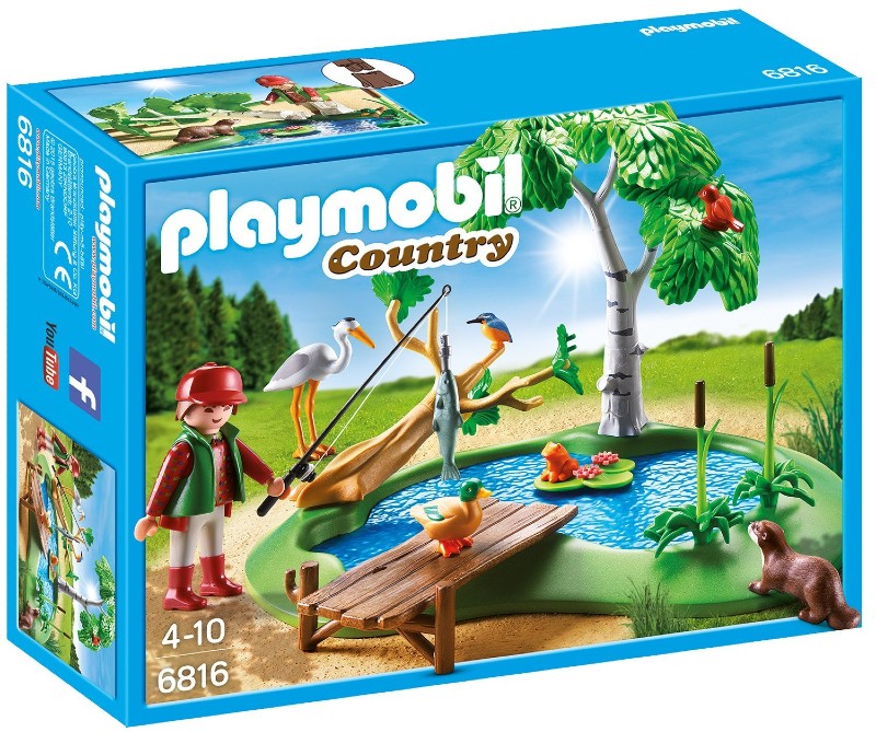 Playmobil Ψαράς Σε Λιμνούλα Με Ζωάκια 6816