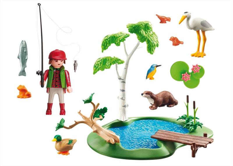 Playmobil Ψαράς Σε Λιμνούλα Με Ζωάκια 6816