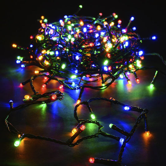 400 Led Πράσινο/Πολύχρωμο 8 Προγράμματα 20μ. Εσωτ./Εξωτ. Χώρου