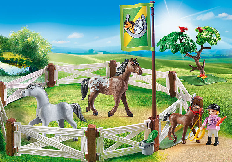 Playmobil Άλογα Με Περίφραξη 6931