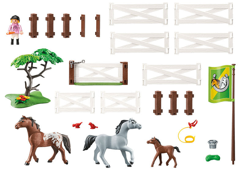 Playmobil Άλογα Με Περίφραξη 6931