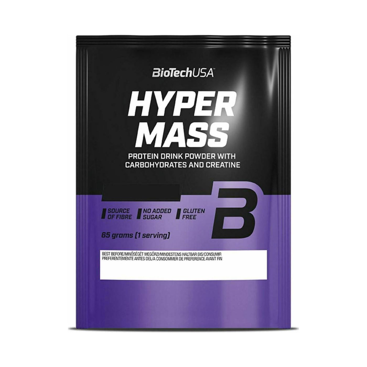 Biotech USA Hyper Mass Drink Powder With Carbohydrates & Creatine Χωρίς Γλουτένη 65gr Vanilla