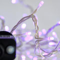 240 Led Σειρά 3mm,31V, 8 Προγράμματα, Μετασχηματιστή με Μνήμη, Προέκταση Παροχής 300cm, Διάφανο Καλώδιο, Μωβ Led