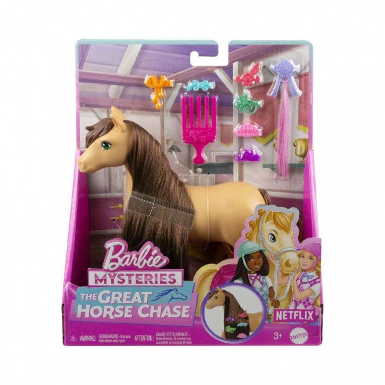 Barbie Mysteries The Great Horse Chase Πόνυ – 2 Σχέδια (HXJ29)
