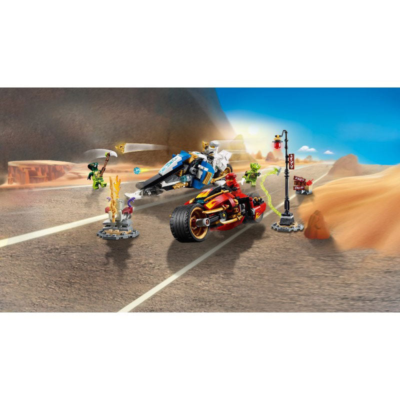 LEGO Ninjago Δίτροχο Με Λεπίδες Του Κάι Και Όχημα Χιονιού Του Ζέιν 70667