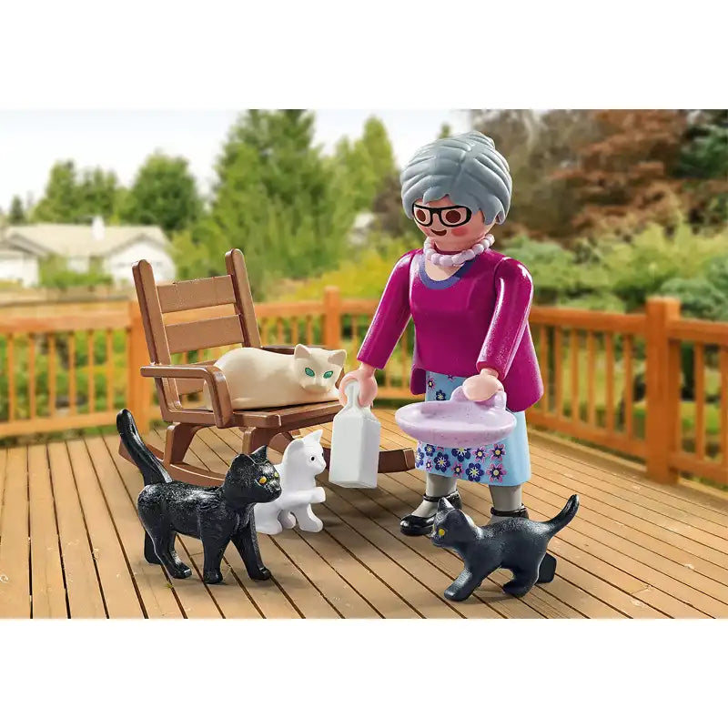Playmobil Γιαγιά Με Γατάκια (71172)