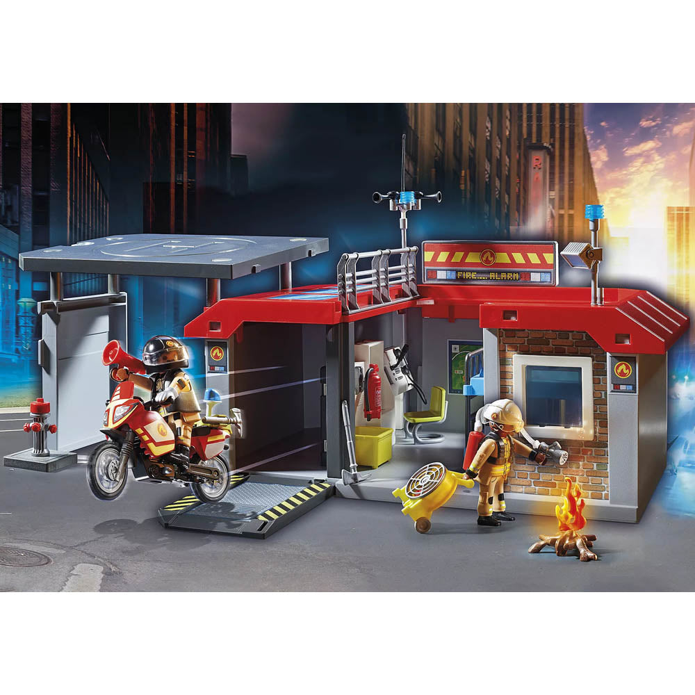 Playmobil Πυροσβεστικός Σταθμός (71193)