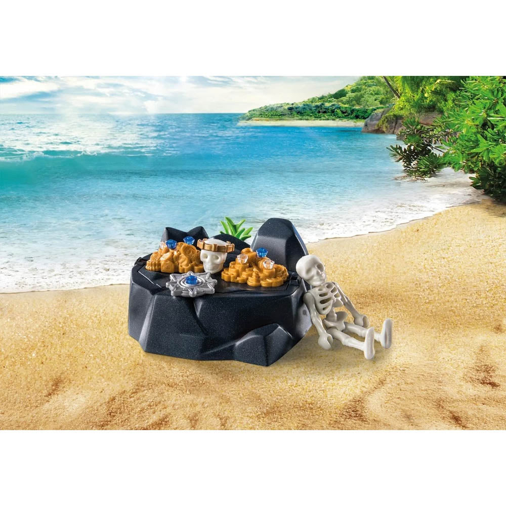 Playmobil Starter Pack Πειρατής Με Βαρκούλα Και Θησαυρό (71254)