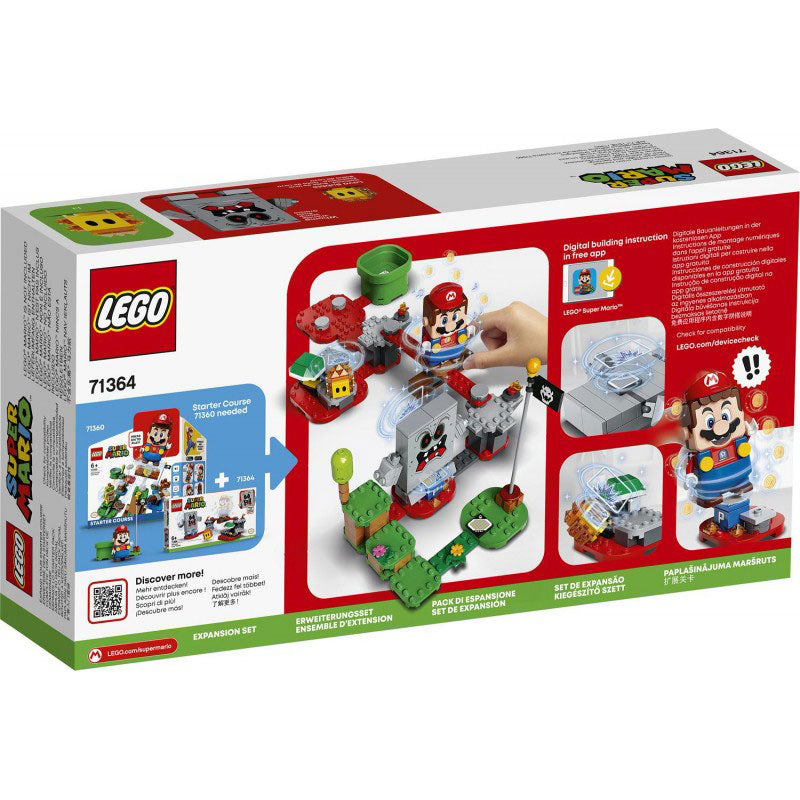 LEGO Super Mario Πίστα Επέκτασης Μπλεξίματα Με Τη Λάβα Στο Φρούριο Του Whomp 71364