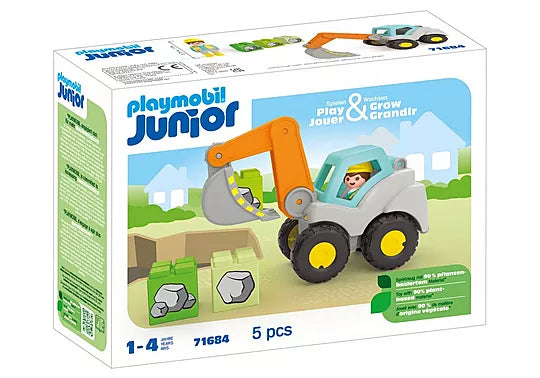 PLAYMOBIL® Junior Φορτωτής Εκσκαφέας (71684)