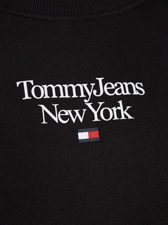 Tommy Jeans Γυναικεία Φούτερ DW0DW14851 Μαύρο Relaxed Fit
