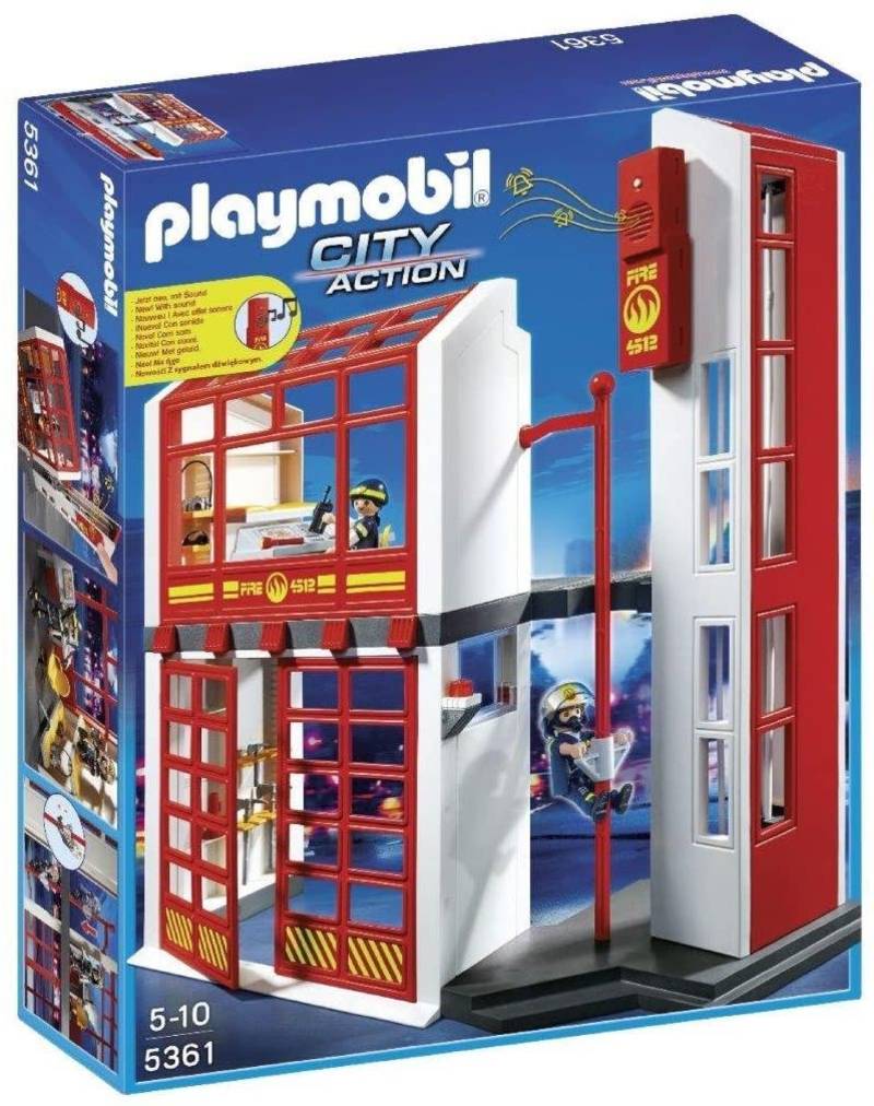 Playmobil Αρχηγείο Πυροσβεστικής Με Σειρήνα 5361