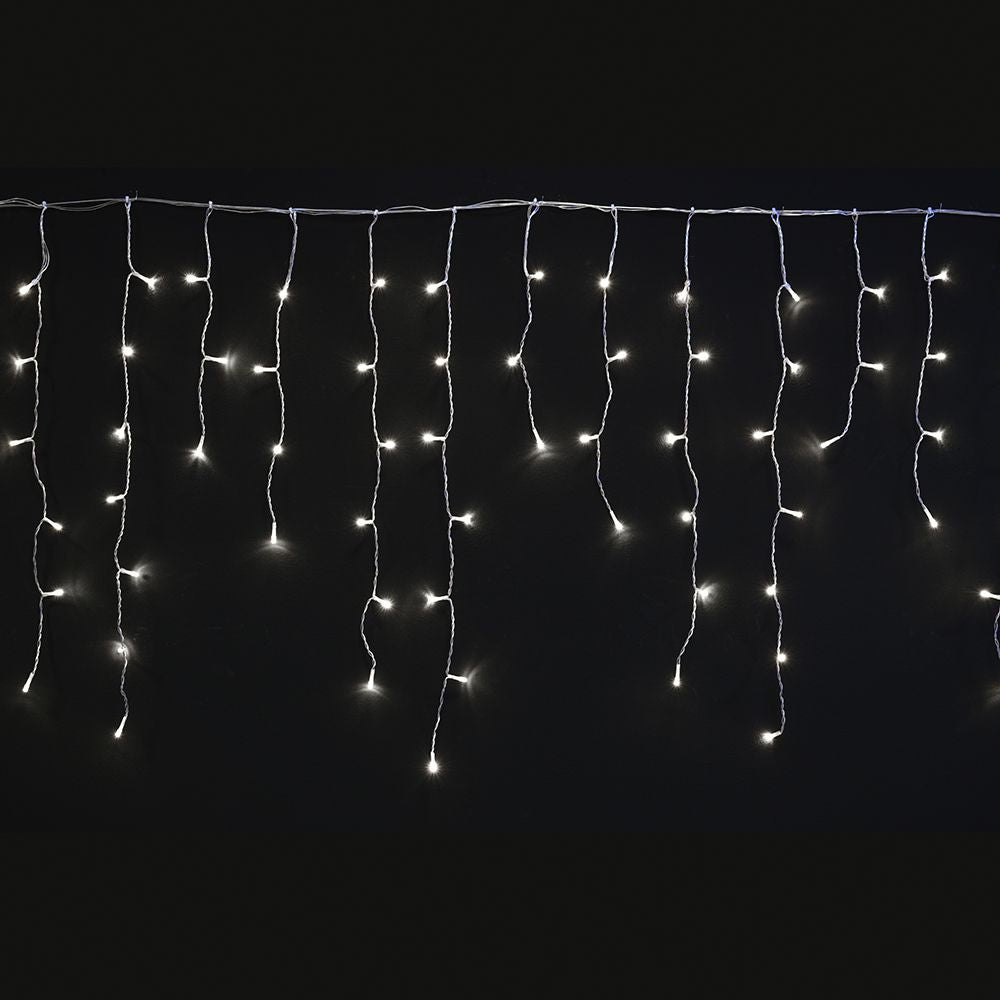 300 Led Σταλακτίτης Διάφανο/Λευκό 8 Προγράμματα 6μ.x70εκ. Εσωτ./Εξωτ. Χώρου
