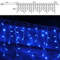 300 Led Σταλακτίτης Διάφανο/Μπλε 8 Προγράμματα 6μ.x70εκ. Εσωτ./Εξωτ. Χώρου