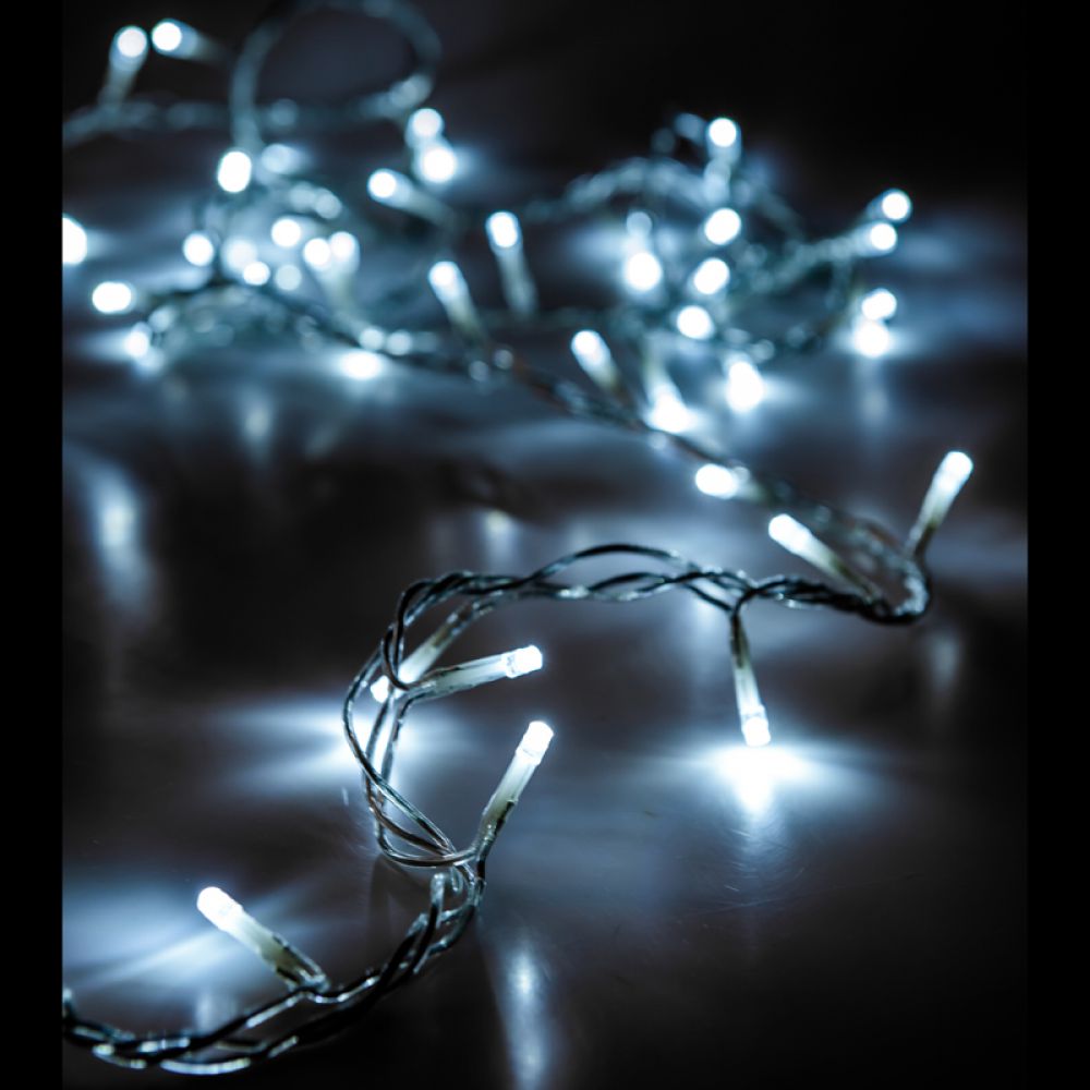 200 Led Διάφανο/Πάγου Επεκτεινόμενο 10μ. Εσωτ./Εξωτ. Χώρου