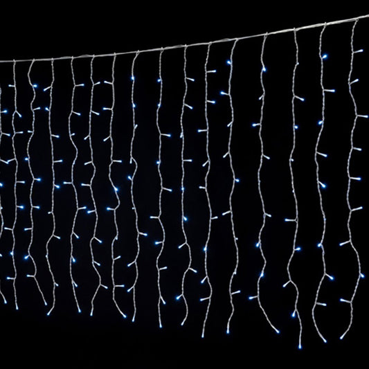 200 Led Κουρτίνα Διάφανο/Πάγου Επεκτεινόμενη 2x1μ. Εσωτ./Εξωτ. Χώρου