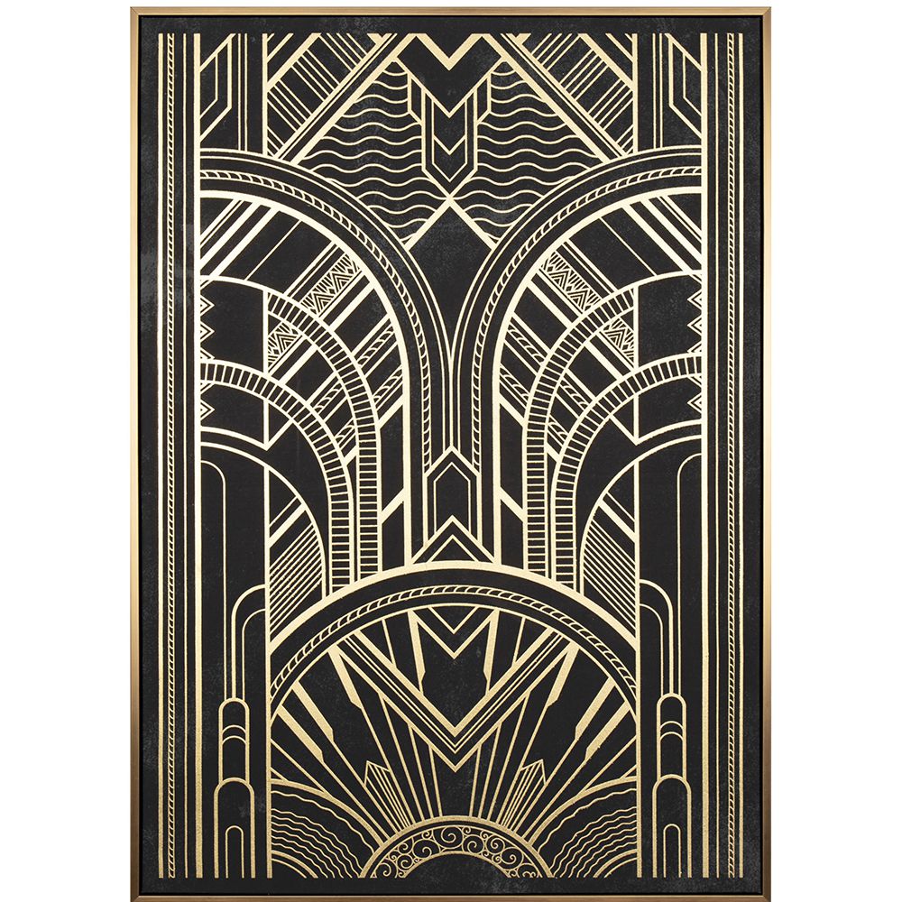 Πίνακας Art Deco Θέμα σε Τυπωμένο Καμβά 70x100εκ.