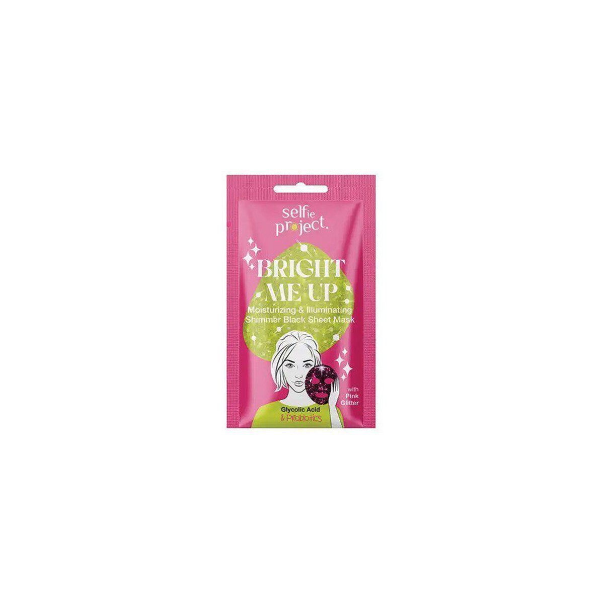SELFIE PROJECT Μάσκα Προσώπου Υφασμάτινη Shimmer Bright Pink