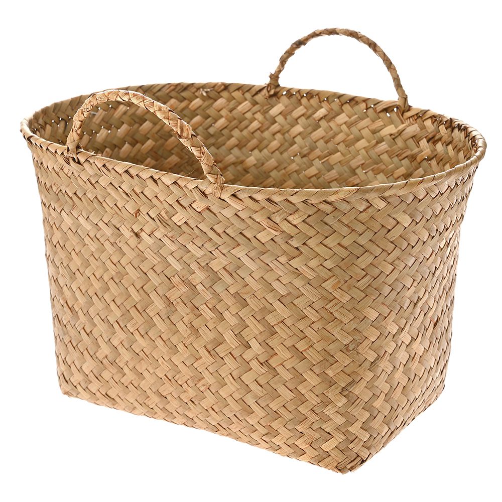 Μελί Ψάθινο Καλάθι 33x23x18εκ.